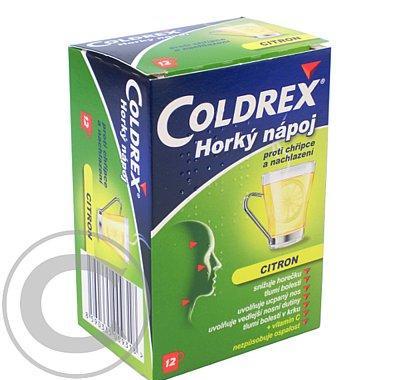 COLDREX HORKÝ NÁPOJ CITRON  12KS Prášek pro roztok, COLDREX, HORKÝ, NÁPOJ, CITRON, 12KS, Prášek, roztok