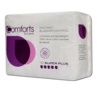 COMFORT BY COTTONS Inkontinenční vložky Super Plus 10 kusů, COMFORT, BY, COTTONS, Inkontinenční, vložky, Super, Plus, 10, kusů