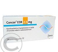 CONCOR COR 2,5 MG  28X2.5MG Potahované tablety, CONCOR, COR, 2,5, MG, 28X2.5MG, Potahované, tablety
