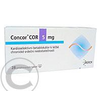 CONCOR COR 5 MG  28X5MG Potahované tablety, CONCOR, COR, 5, MG, 28X5MG, Potahované, tablety