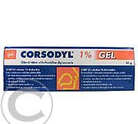 CORSODYL 1% GEL  1X50GM Zubní gel, CORSODYL, 1%, GEL, 1X50GM, Zubní, gel