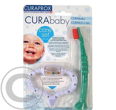 CURAPROX CURAbaby set modré kousátko CURAkid kartáček, CURAPROX, CURAbaby, set, modré, kousátko, CURAkid, kartáček