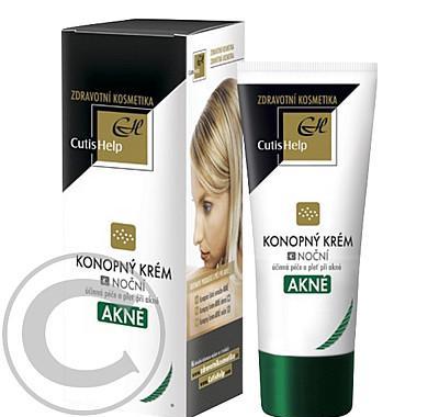 CutisHelp AKNÉ konopný krém noční 30ml, CutisHelp, AKNÉ, konopný, krém, noční, 30ml