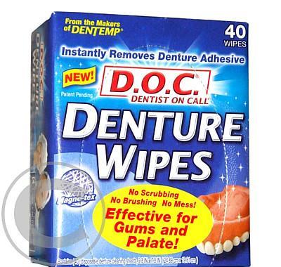 D.O.C. Denture Wipes na čištěnní zubní protézy 40ks, D.O.C., Denture, Wipes, čištěnní, zubní, protézy, 40ks