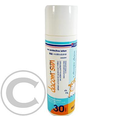 DACOM SUN opalovací mléko dětské SPF 30 200ml, DACOM, SUN, opalovací, mléko, dětské, SPF, 30, 200ml