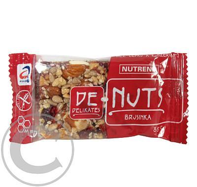 Denuts Ořechová tyčinka 35g Brusinka, Denuts, Ořechová, tyčinka, 35g, Brusinka