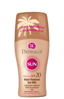 Dermacol Sun Milk Spray SPF20 Voděodolné 200 ml, Dermacol, Sun, Milk, Spray, SPF20, Voděodolné, 200, ml