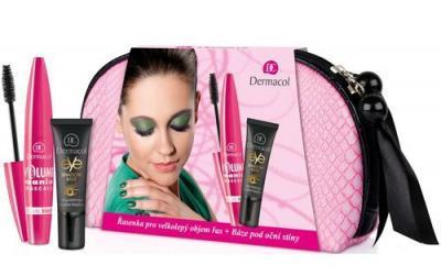 DERMACOL Volume Mania 17,5 ml - Volume Mania Mascara 10 ml   Eye Shadow Base 7,5 ml   Bag