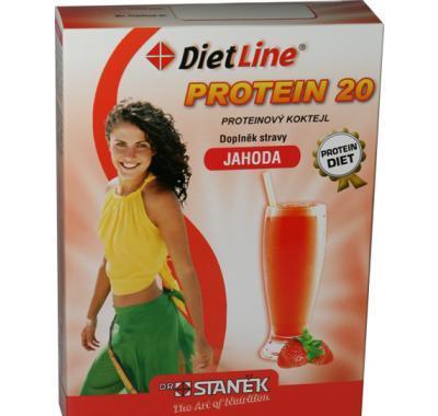 DietLine Protein 20 Koktejl Jahoda 3 sáčky, DietLine, Protein, 20, Koktejl, Jahoda, 3, sáčky