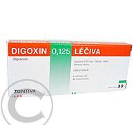 DIGOXIN 0,125 LÉČIVA  30X0.125MG Tablety, DIGOXIN, 0,125, LÉČIVA, 30X0.125MG, Tablety