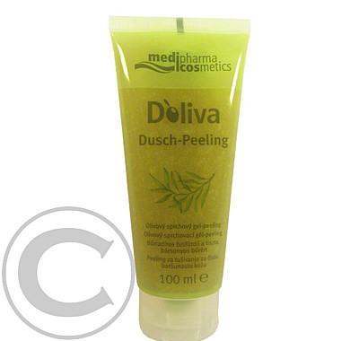 DOLIVA olivový sprchový gel peeling 100 ml, DOLIVA, olivový, sprchový, gel, peeling, 100, ml