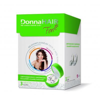 Donna Hair Forte 3 měsíční kúra 90 tobolek   náušnice Swarovski 2015