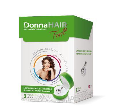 Donna Hair Forte 3měsíční kúra 90 tobolek   přívěšek Swarovski Elements 2015