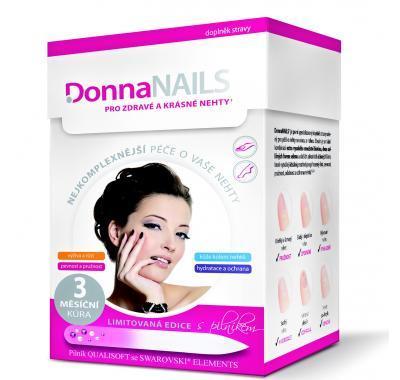 DonnaNAILS 3 měsíční kúra 90 tobolek   pilník SwarovskiElement, DonnaNAILS, 3, měsíční, kúra, 90, tobolek, , pilník, SwarovskiElement