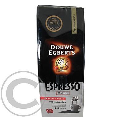DOUWE EGBERTS káva Espresso mleté 250g, DOUWE, EGBERTS, káva, Espresso, mleté, 250g