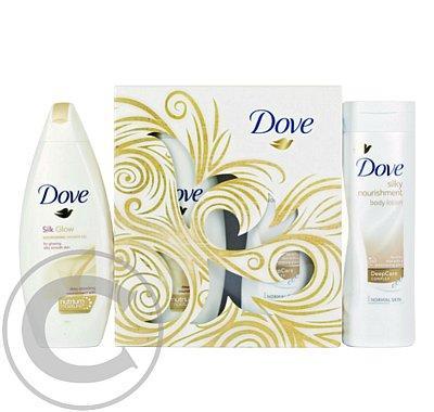Dove silk kazeta (sprchový gel, tělové mléko)