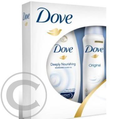 DOVE Vánoční kazeta Original (deo sprej   sprchový gel), DOVE, Vánoční, kazeta, Original, deo, sprej, , sprchový, gel,