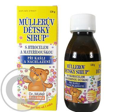 DR.MULLER dětský sirup s jitrocelem,mateřídouškou 130g, DR.MULLER, dětský, sirup, jitrocelem,mateřídouškou, 130g