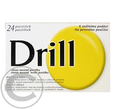 DRILL CITRON MENTOL PASTILKY  24 Pastilky rozp. v ústech, DRILL, CITRON, MENTOL, PASTILKY, 24, Pastilky, rozp., ústech