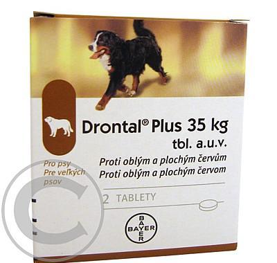 Drontal PLUS 35 kg a.u.v. tbl. 1x2, Drontal, PLUS, 35, kg, a.u.v., tbl., 1x2