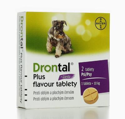 Drontal Plus flavour a.u.v. 2 tablety, Drontal, Plus, flavour, a.u.v., 2, tablety