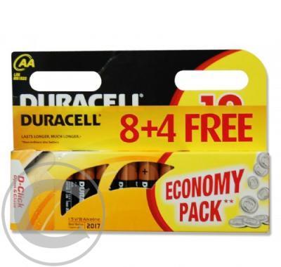 DURACELL Basic baterie LR6/AA MN1500 - 12 kusů, DURACELL, Basic, baterie, LR6/AA, MN1500, 12, kusů