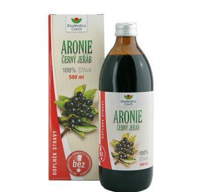 EkoMedica Aronie - černý jeřáb 100% šťáva 500 ml