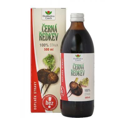 EkoMedica Černá ředkev 100% šťáva 500 ml, EkoMedica, Černá, ředkev, 100%, šťáva, 500, ml