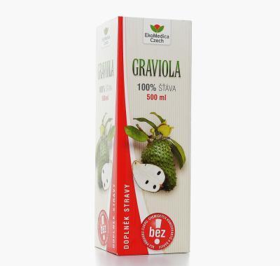 EkoMedica Graviola 100% šťáva 500 ml, EkoMedica, Graviola, 100%, šťáva, 500, ml