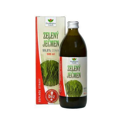 EkoMedica Zelený ječmen 99,8% šťáva 500 ml