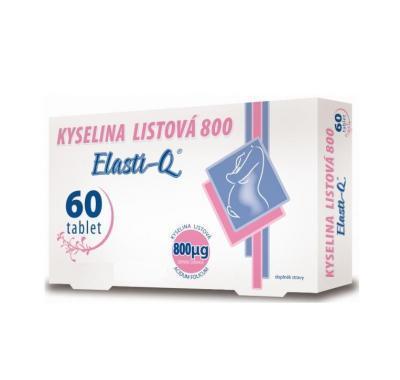 Elasti-Q Kyselina listová 800 - 60 tablet, Elasti-Q, Kyselina, listová, 800, 60, tablet
