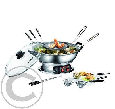 Elektrický fondue set pro 6 osob s grilem UNOLD 48746 nerezový 1950W, Elektrický, fondue, set, 6, osob, grilem, UNOLD, 48746, nerezový, 1950W