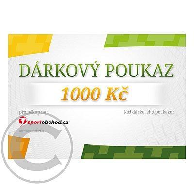 Elektronický dárkový poukaz e-shopu Sportobchod.cz v hodnotě 1000 Kč