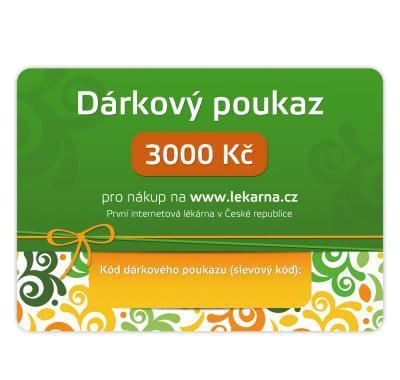 Elektronický dárkový poukaz v hodnotě 3000 Kč