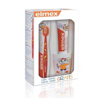 ELMEX dětská zubní pasta   kartáček 3–6 let   kelímek, ELMEX, dětská, zubní, pasta, , kartáček, 3–6, let, , kelímek