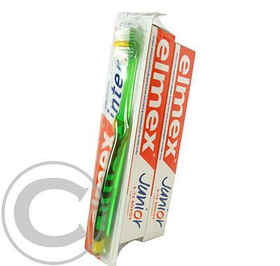 Elmex Junior zubní pasta 2x75ml zubní kartáček Junior, Elmex, Junior, zubní, pasta, 2x75ml, zubní, kartáček, Junior