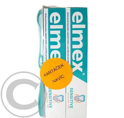 Elmex Sensitive zubní pasta 2x75ml Extra Soft kartáček