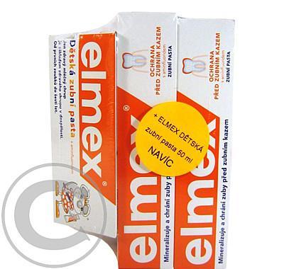 Elmex zubní pasta 2 x 75 ml   Elmex dětská 50 ml
