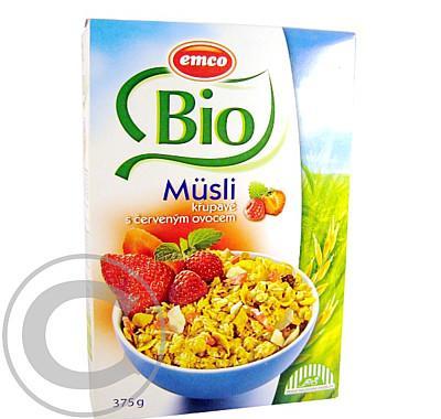 EMCO BIO Müsli křupavé s červeným ovocem 375 g, EMCO, BIO, Müsli, křupavé, červeným, ovocem, 375, g