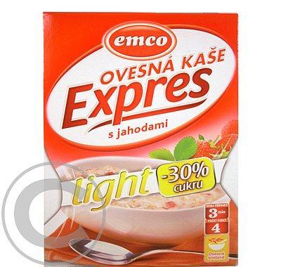 EMCO Ovesná kaše Expres s jahodami Light 4x65g, EMCO, Ovesná, kaše, Expres, jahodami, Light, 4x65g