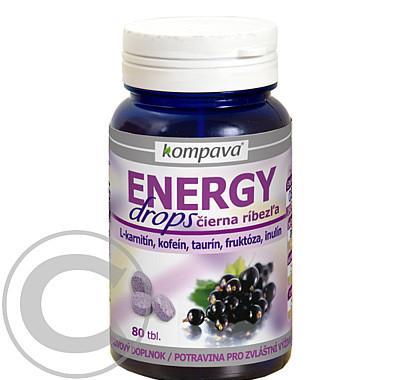 ENERGY DROPS černý rybíz tbl.80, ENERGY, DROPS, černý, rybíz, tbl.80