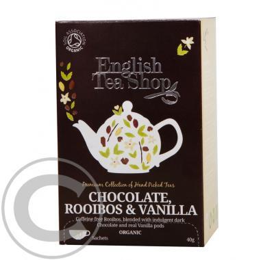 English Tea Shop Bio Čaj Čokokoláda Rooibos Vanilka 20 s.
