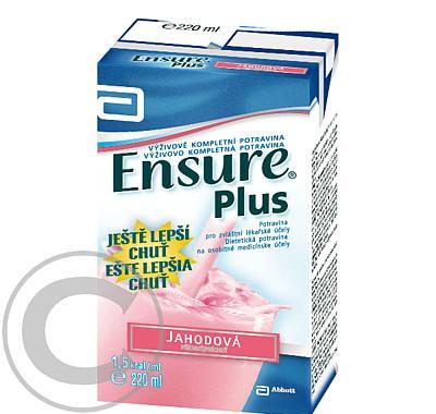 ENSURE PLUS PŘÍCHUŤ JAHODA  1X220ML Roztok