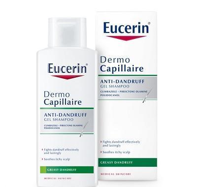 EUCERIN DermoCapillaire Gelový šampon proti mastným lupům 250 ml, EUCERIN, DermoCapillaire, Gelový, šampon, proti, mastným, lupům, 250, ml