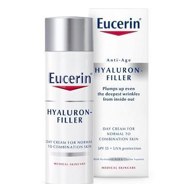 EUCERIN HYALURON–FILLER Intenzivní vyplňující denní krém proti vráskám pro normální až smíšenou pleť 50 ml, EUCERIN, HYALURON–FILLER, Intenzivní, vyplňující, denní, krém, proti, vráskám, normální, až, smíšenou, pleť, 50, ml