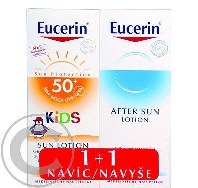 EUCERIN SUN 1 1 ZDARMA Dětské mléko SPF50  150 ml   mléko po opalování 150 ml