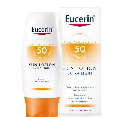 EUCERIN SUN Extra lehké mléko SPF 50 na opalování 150 ml