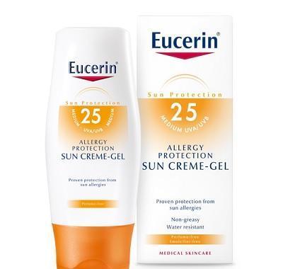 EUCERIN SUN Ochranný krémový gel SPF 25 na opalování proti sluneční alergii 150 ml