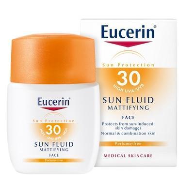 EUCERIN SUN Zmatňující emulze na opalování na obličej SPF 30 - 50 ml