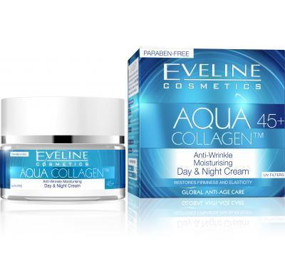 EVELINE AQUA COLLAGEN Denní a noční krém 45  50 ml, EVELINE, AQUA, COLLAGEN, Denní, noční, krém, 45, 50, ml